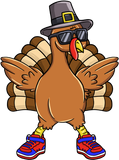 Turkey Trot Thanksgiving Day Running Pilgrim Gift T-Shirt