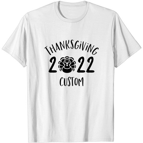 Custom Thanksgiving Family 2022 T-Shirt