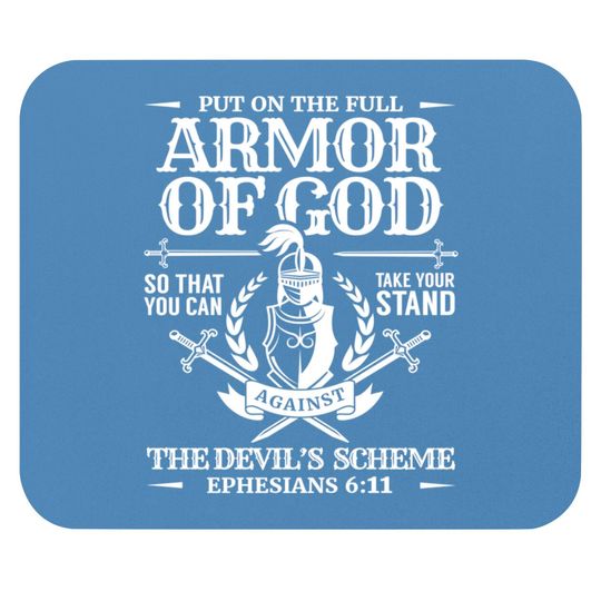Armor of God Christian Bible Verse Religious Mouse Pads