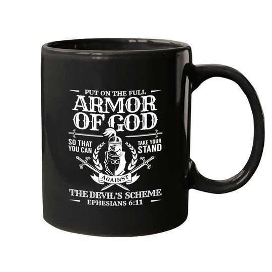 Armor of God Christian Bible Verse Religious Mugs