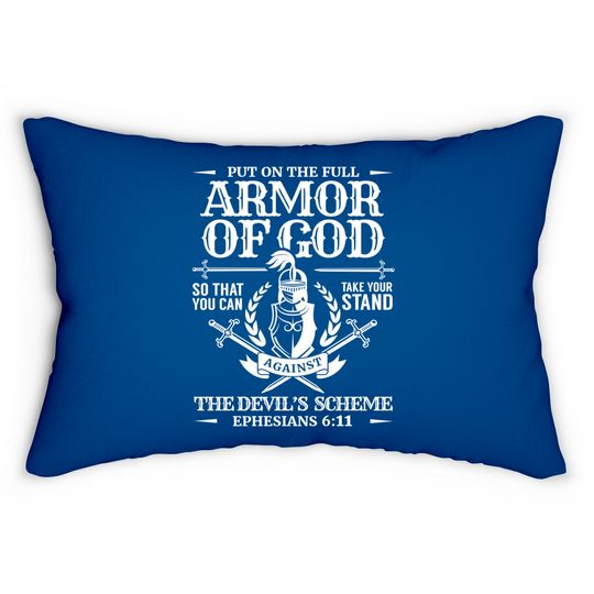 Armor of God Christian Bible Verse Religious Lumbar Pillows