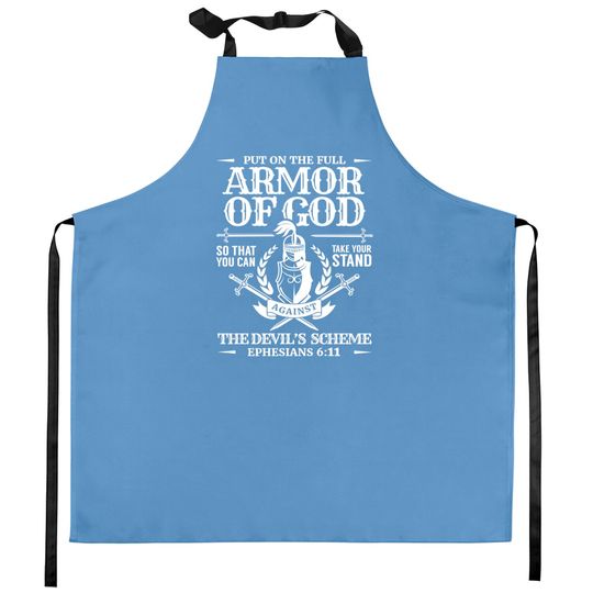 Armor of God Christian Bible Verse Religious Kitchen Aprons