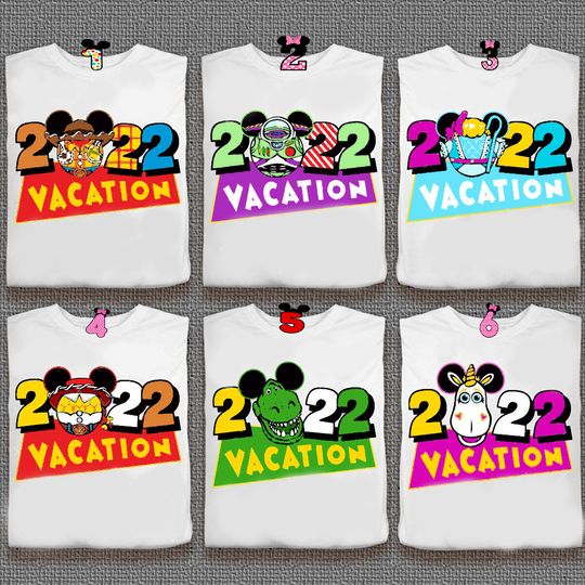 Toy Story Mickey Head Family Vacation Disney Pixar Matching Family 2022 Shirt
