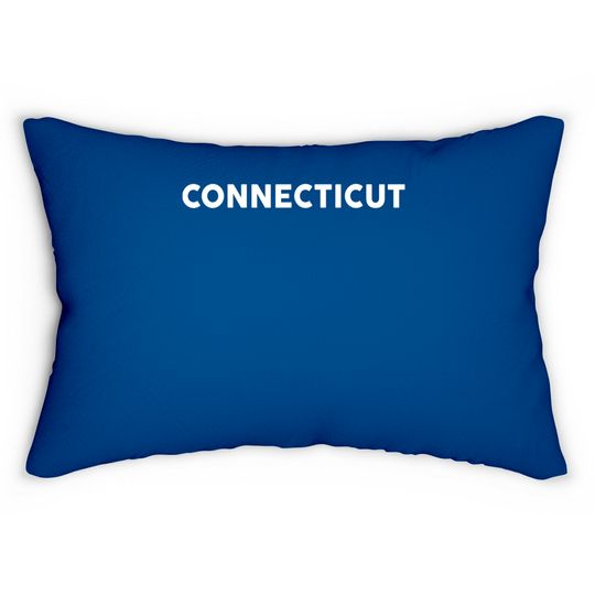Shirt That Says Connecticut Lumbar Pillows