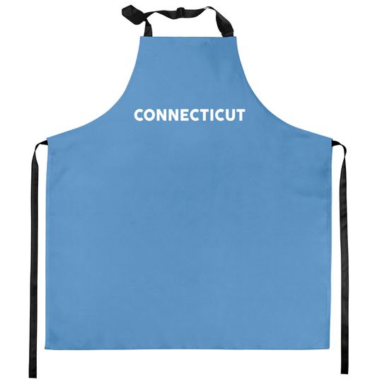 Shirt That Says Connecticut Kitchen Aprons