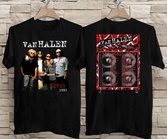 Vintage 1993 Van Halen Live World Tour T Shirt