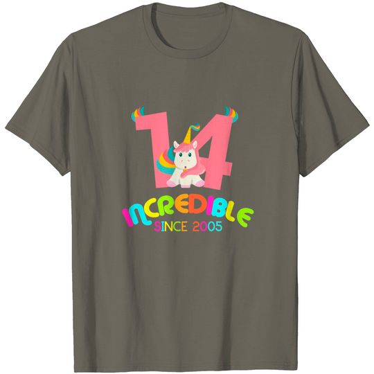 14th Birthday Celebration Gift Incredible Since T Shirt
