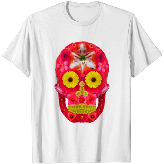 Flower Skull 6 T Shirt