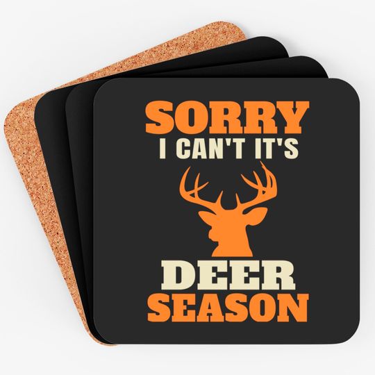 Funny Deer Hunting Saying Joke Coaster