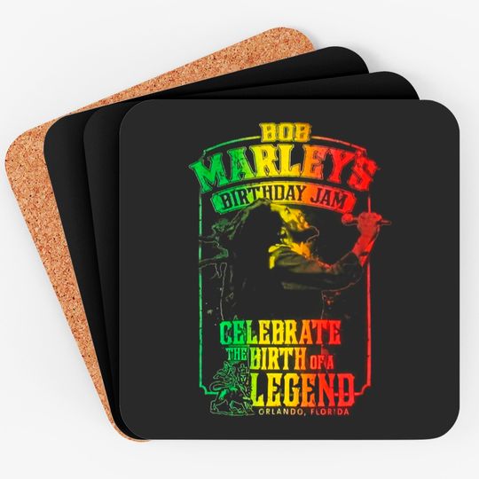 Bob Marley's Birthday Coasters