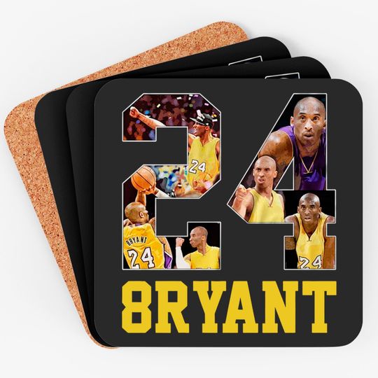 Kobe Bryant No.24 The Man The LA Basketball Coasters