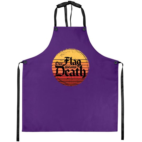 Our Flag Means Death on retro sunset Essential Aprons