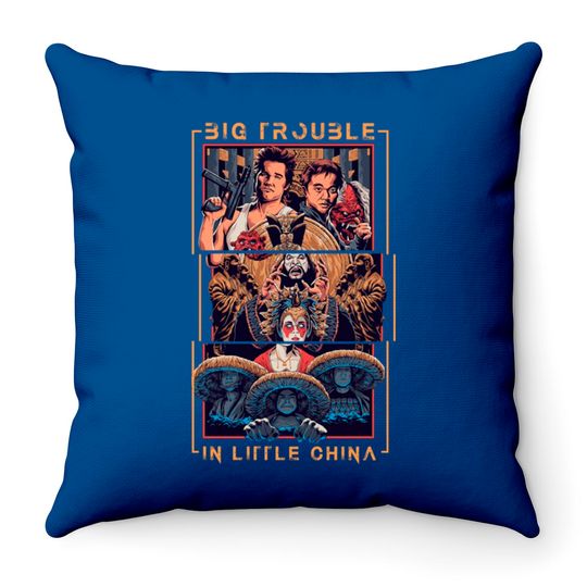 big trouble in little china - big trouble - Big Trouble In Little China - Throw Pillows