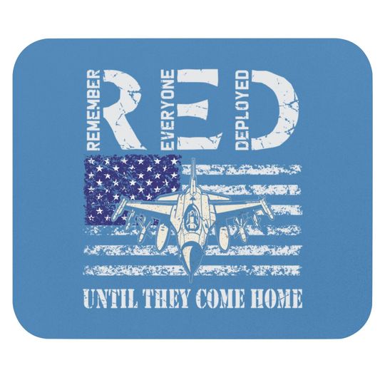 RED Friday Military Mouse Pads Air Force USAF US Flag Veteran Mouse Pads