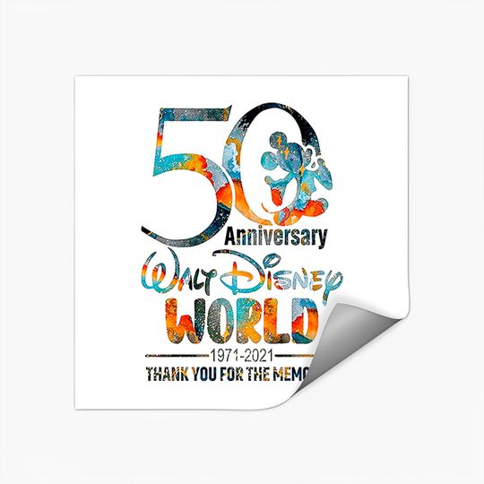 50th Anniversary Sticker Wdw Sticker Vacation Sticker Trip Sticker For Family Castle Sticker