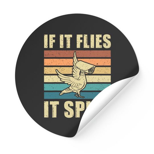 Conspiracy Theory Birds Aren’t Real, If It Flies It Spies Sticker