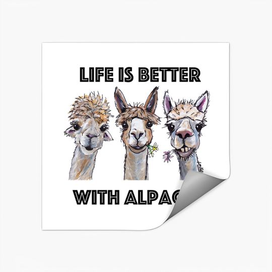Life Is Better With Alpacas Sticker, Alpaca Lover Sticker