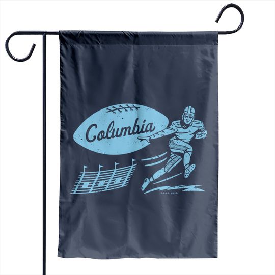 Vintage College Football - Columbia Lions (Blue Columbia Wordmark) - Columbia University - Garden Flags