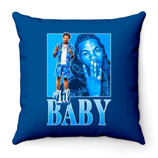 Lil Baby | 90s Graphic Throw Pillow