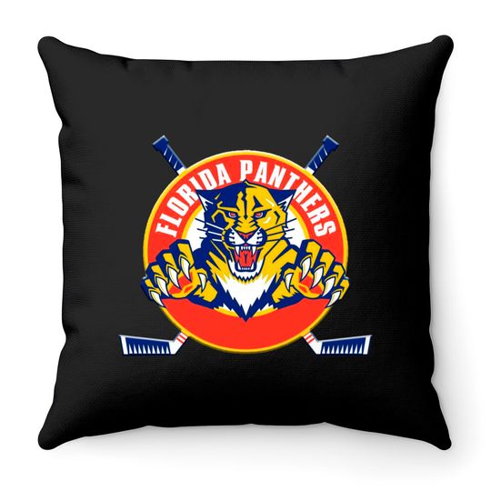 The F Panthers - Florida Panthers - Throw Pillows