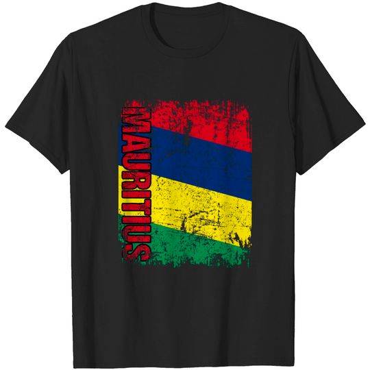 MAURITIUS Flag Vintage T-Shirt