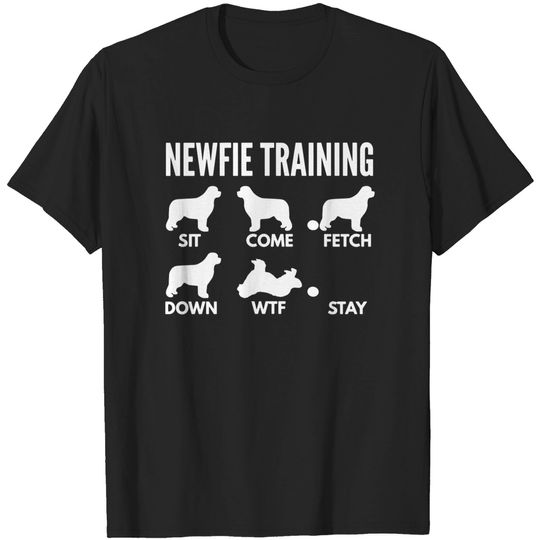 Newfoundland Training Newfie Dog Tricks - Newfoundland - T-Shirt