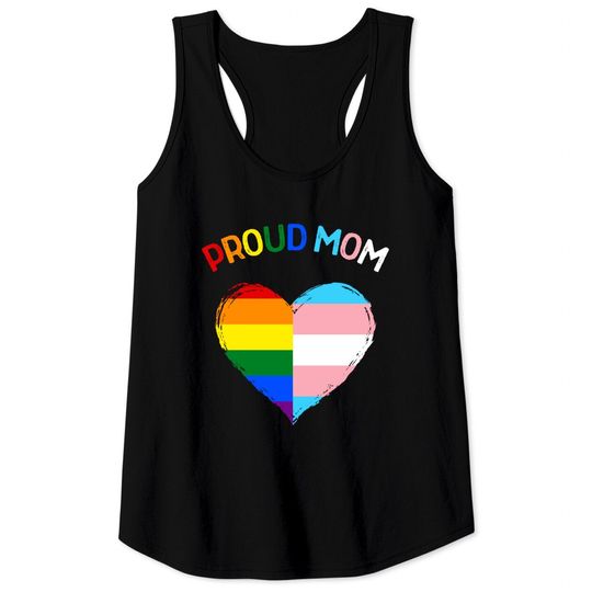 Proud Ally LGBTQ Transgender Proud Mom | Proud Trans Mom Tank Top