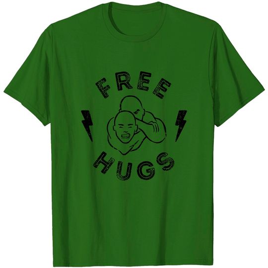 Free Hugs - BJJ fighter choke graphics - Jiu Jitsu - T-Shirt