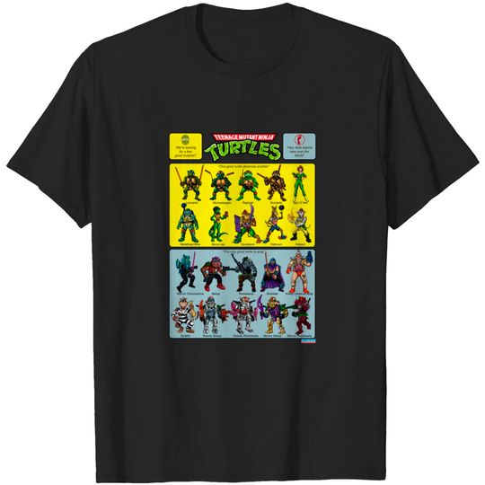 TMNT Vintage figures Poster - Teenage Mutant Ninja Turtes - T-Shirt