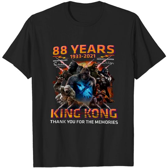 88 Years King Kong Thank for The Memories Signature Shirt