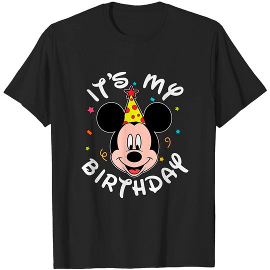 It's My Birthday Cartoon #Mickey Mouse # Unisex T Shirt Kid Shirt