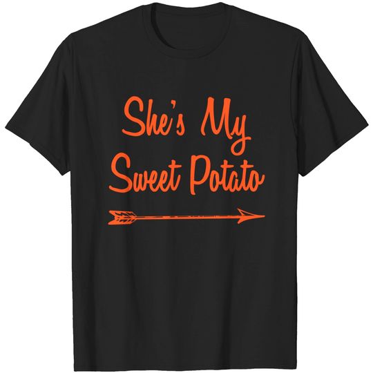 She's My Sweet Potato Yes I Yam Thanksgiving Couples Set T-Shirt
