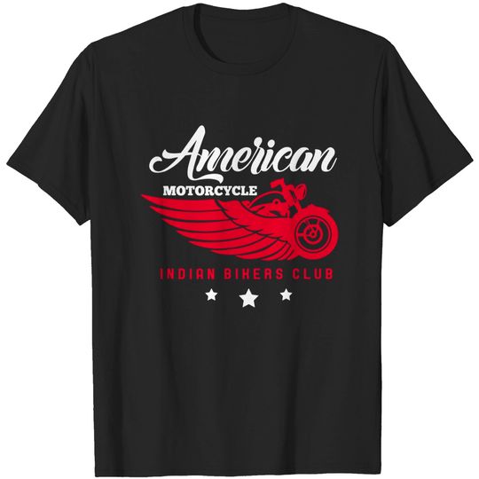 Motorcycle Rider American Motorcycle Indian Bikers Club T-Shirt