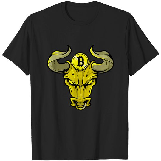 Bitcoin Bull HODL Bitcoins BTC Art T-Shirt