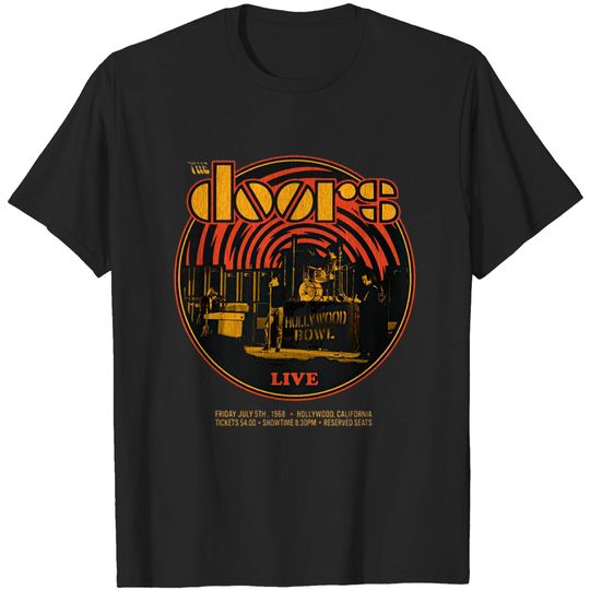 The Doors Jim Morrison Vintage Band Setup Tee T-Shirt