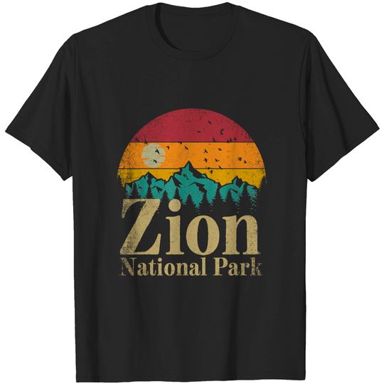 National Park Retro Style Hiking Vintage Camping Gift T-Shirt
