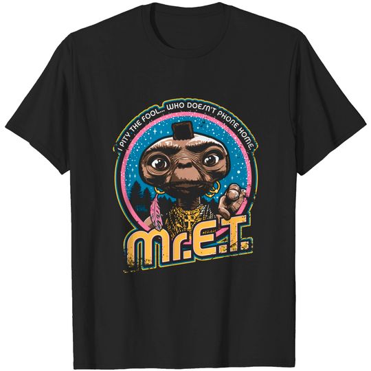 Mr. E.T. - 80s Retro Vintage Mash-Up - Tv Shows - T-Shirt