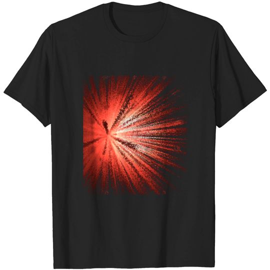 Red star explosion - Rays Of Light - T-Shirt