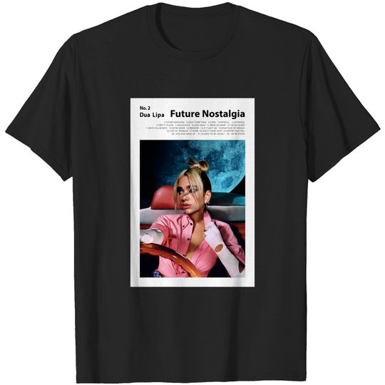Dua Lipa Future Nostalgia Tracklist Poster T-Shirt