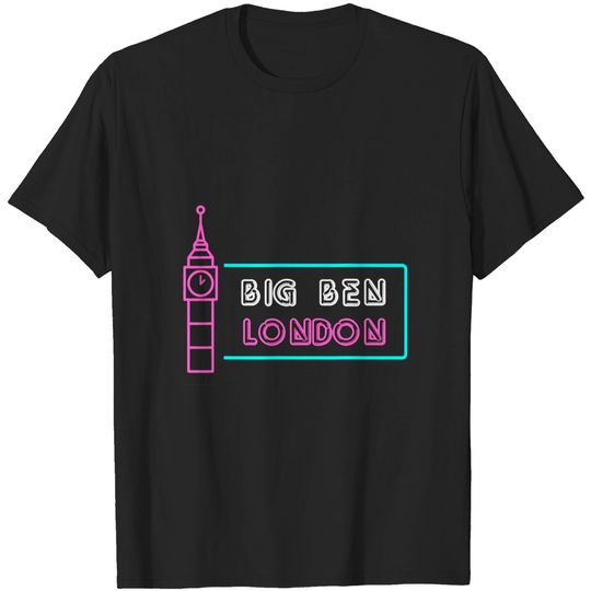 London Big Ben England Clock Tower T-Shirt