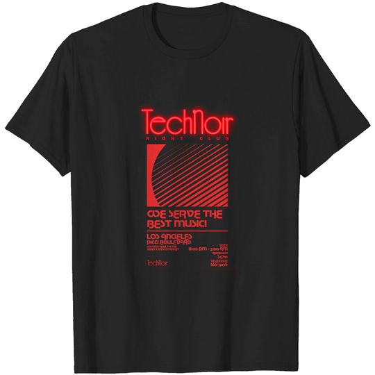 TechNoir Retro Poster v4 - Terminator - T-Shirt