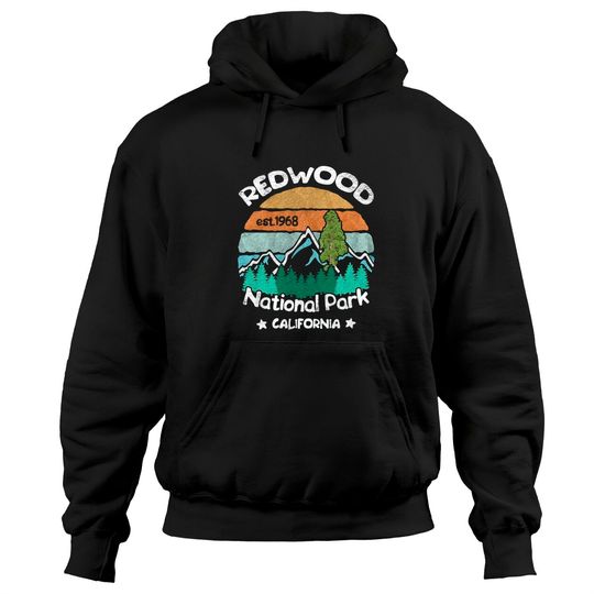 Redwood California US National Park Camping Hiking Gift Tee Pullover Hoodie