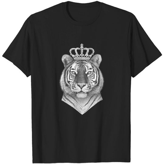 Tiger with crown - Tiger - T-Shirt