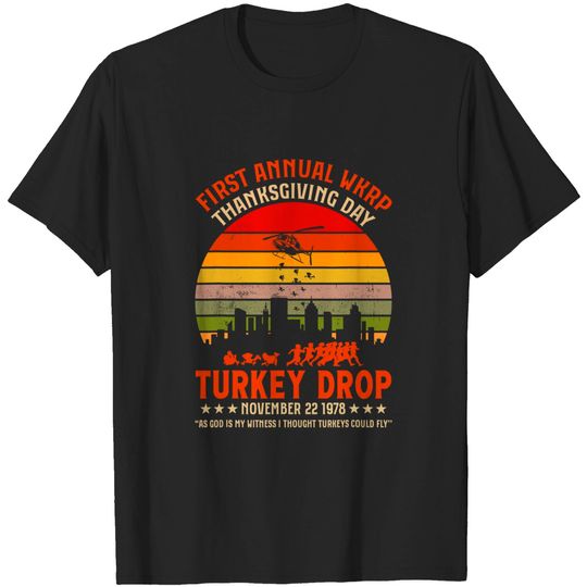 First Annual WKRP Thanksgiving Day Turkey Drop T Shirt