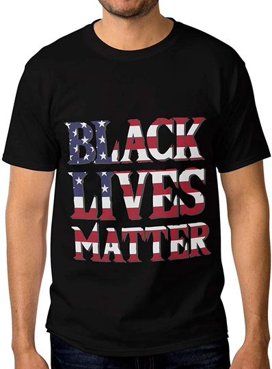 Black Lives Matter  American Flag T-Shirt