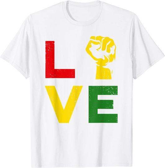 Juneteenth Vintage Love Emancipation Day Melanin Black Pride T-Shirt