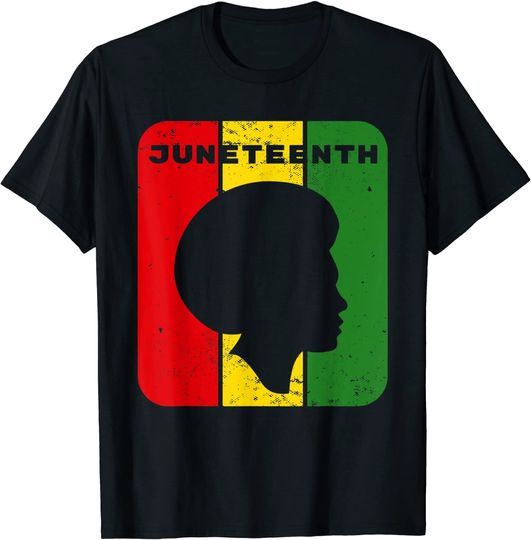 Juneteenth Vintage Sunset Emancipation Melanin Black Pride T-Shirt