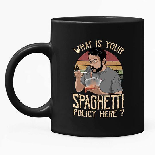 Its Always Sunny in Philadelphia Frank Reynolds Charlie Kelly What is Your Spaghetti Policy Here Circle Mug 15oz