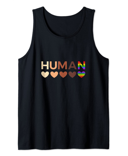 All-Inclusive Hearts for BLM Racial Justice & Human Equality Tank Top