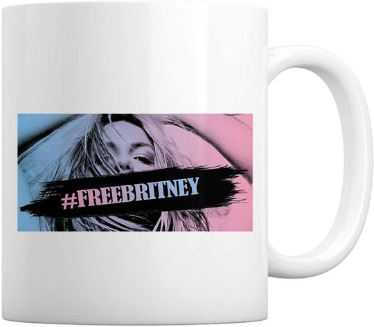 Free Britney Hashtag FreeBritney Coffee Mug - 11 Oz. Mug/White